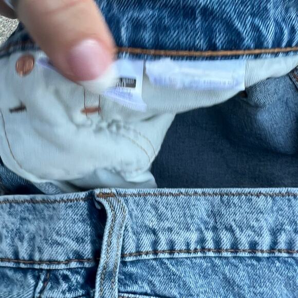 Levi's 511 Slim Fit Premium Jeans American Flag Patch Distressed Peekaboo 36x34 - Picture 9 of 13